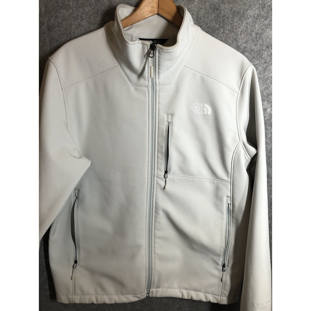The North Face Jacket White L Apex Bionic Water Repel Wind Resistant Outdoors